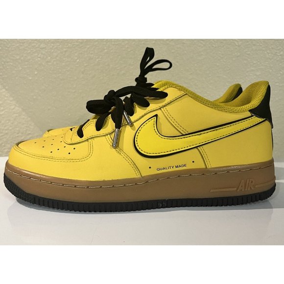 Nike Air Force 1 LV8 1 (GS) Speed Yellow Gum Youth Sz 5.5Y WMNS 7 - Picture 8 of 13